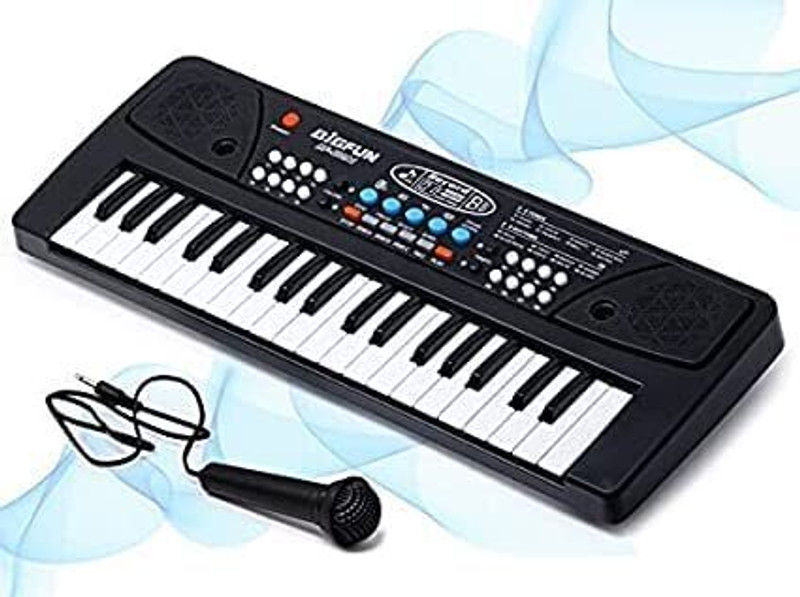 BANTAS PIANO KEYBOARD WITH MICROPHONE(Black, White)