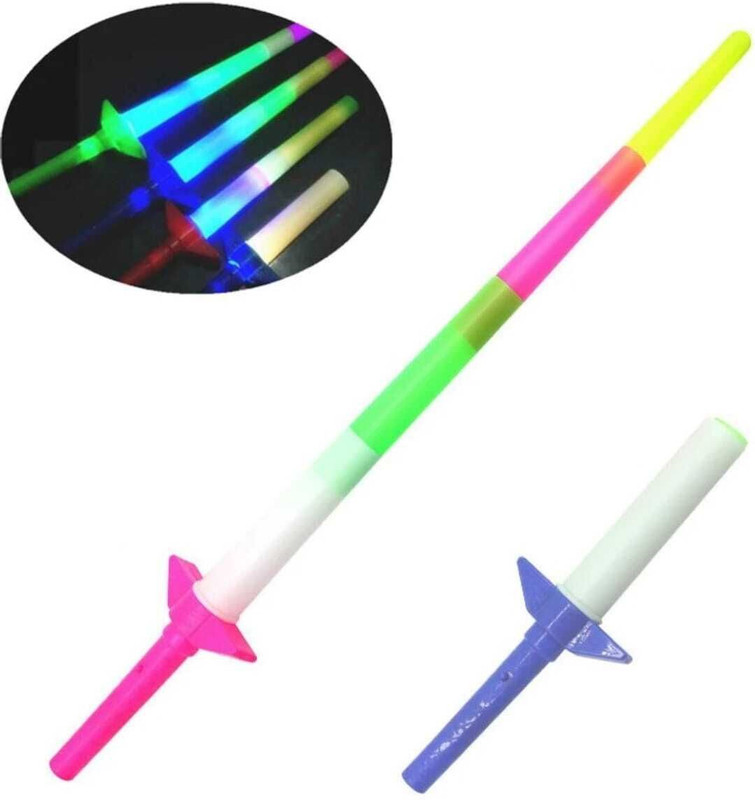 mehrroots International Foldable Glowing Light Sword for kids(Multicolor)