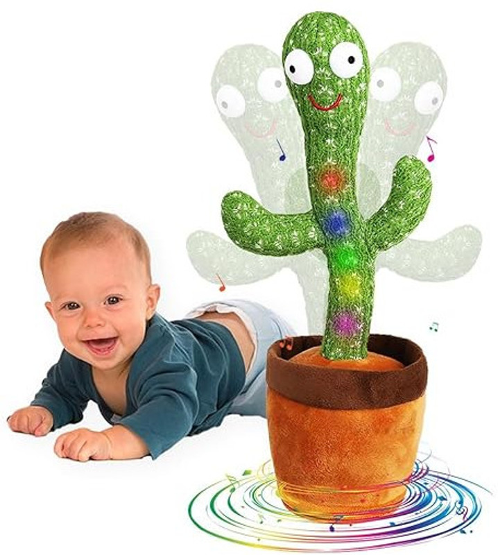 BlackTie Dancing Cactus Toy for Kids(Green)