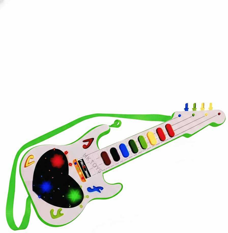 HK Toys Battery Operated Musical Toy Guitar for Kids Age 3 Years and Above(Multicolor)
