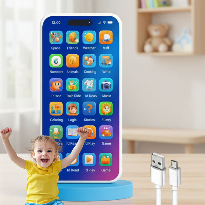 careforkids Kids Educational Phone Toy for Alphabet & Numbers(Multicolor)