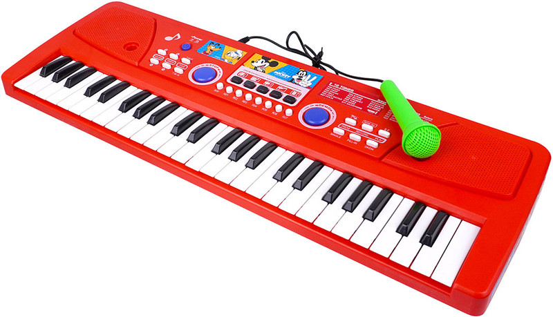 Kriiddaank Mickey Theme Keyboard - Sound Effects, Birthday Present for Toddler - Fun(Multicolor)