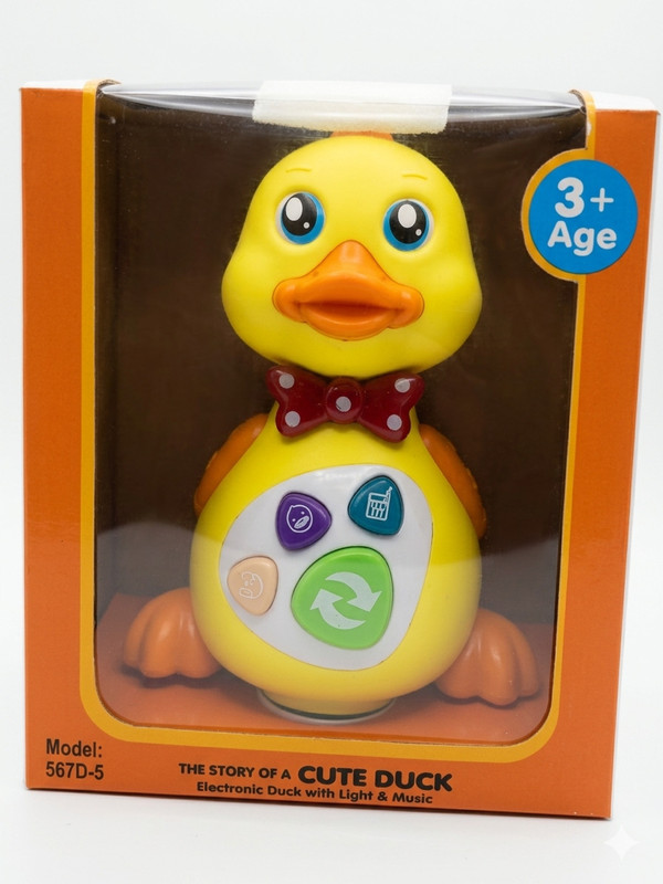Adhira Toys Dancing Duck Toy with Lights and Music for Kids(Multicolor)