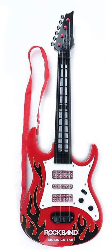 Anushka Toys Musical Big Size Educational Rock Guitar Toy for Kids(Multicolor)