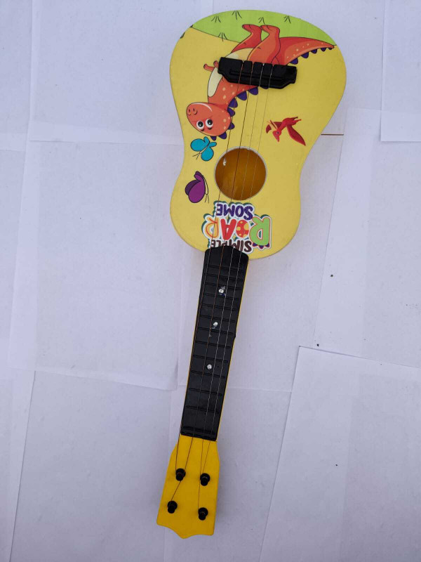 K.D Tinytots 4 String Musical Toy 22.5" Guitar for Children, Kids Handheld Best Toy(Multicolor)