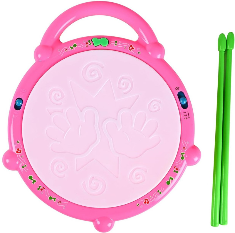 DISILA TRADERS Musical 3D Flash Drum Toy for Kids|Drum with Light Up Educational Toy(Multicolor)