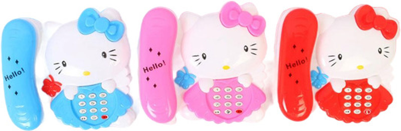 Maa Momai Toys Cute Cartoon Angel Cat Caller Series (Blue, Pink, Red)(Blue, Red, Pink)