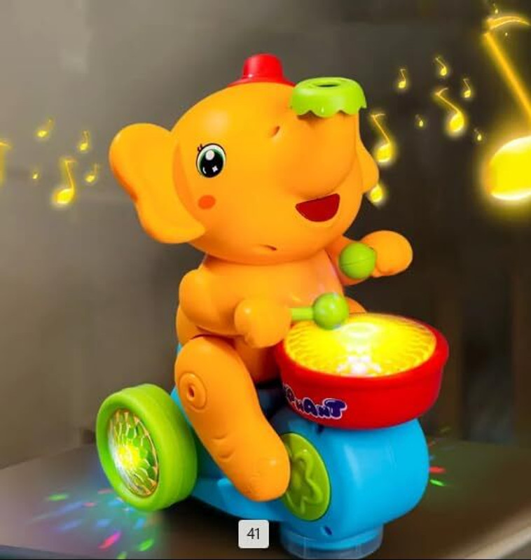 Pepstter Dancing Elephant Toy with Levitation Floating Ball Dancing Musicial Elephant Toy(Multicolor)