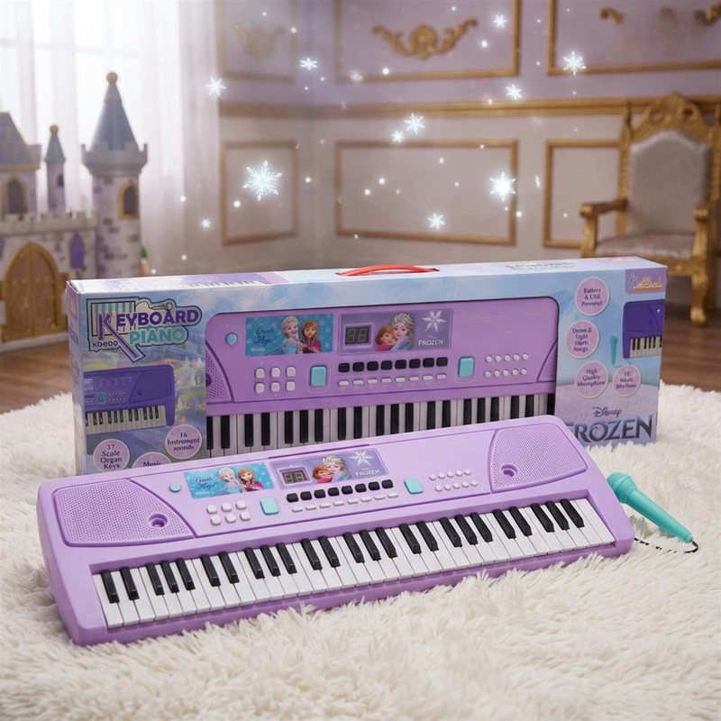 Kriiddaank Frozen Keyboard Piano- 60 Keys|Digital Screen|61 Scale Organ Keys(Multicolor)