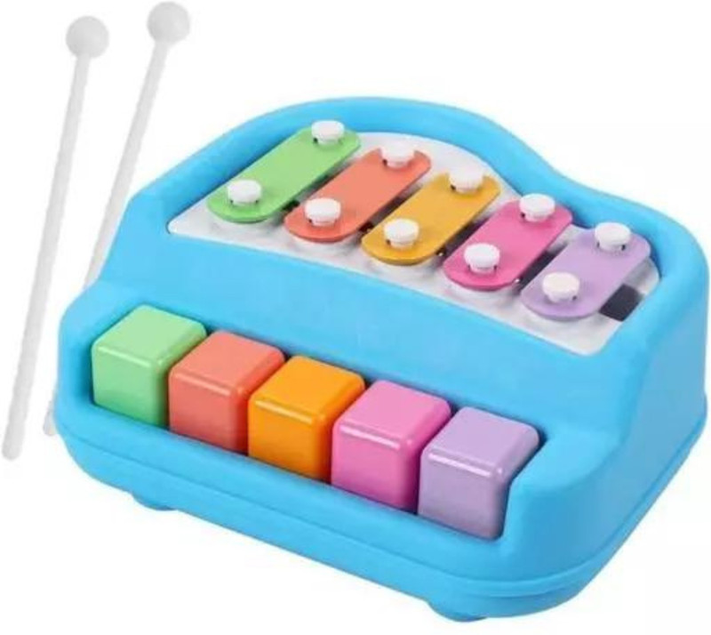Dorytoys xylophone for kids 4+ years square cube(Multicolor)