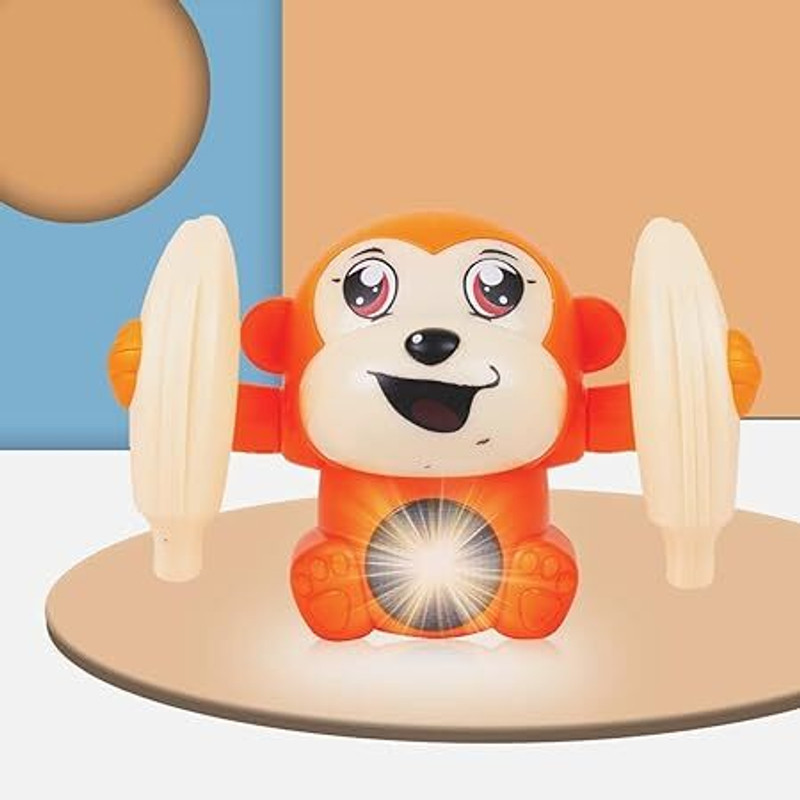 Adhira Toys oice Control Monkey Toy with Musicall Kela Monkey(Multicolor)
