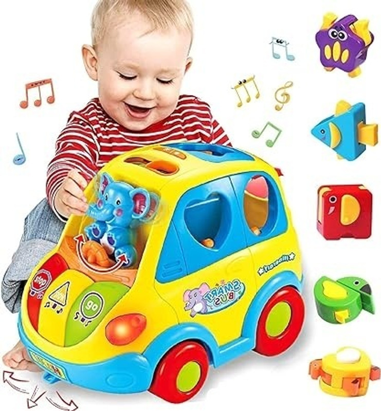MY BABY LOVE A PERFECT CARE Toys Musical Smart Bus for 12-18 Months(Multicolor)