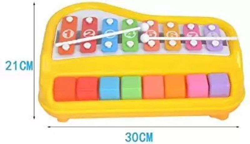 NIYAMAT Preschool Educational Musical Learning Instruments Toy (Yellow)(Yellow)