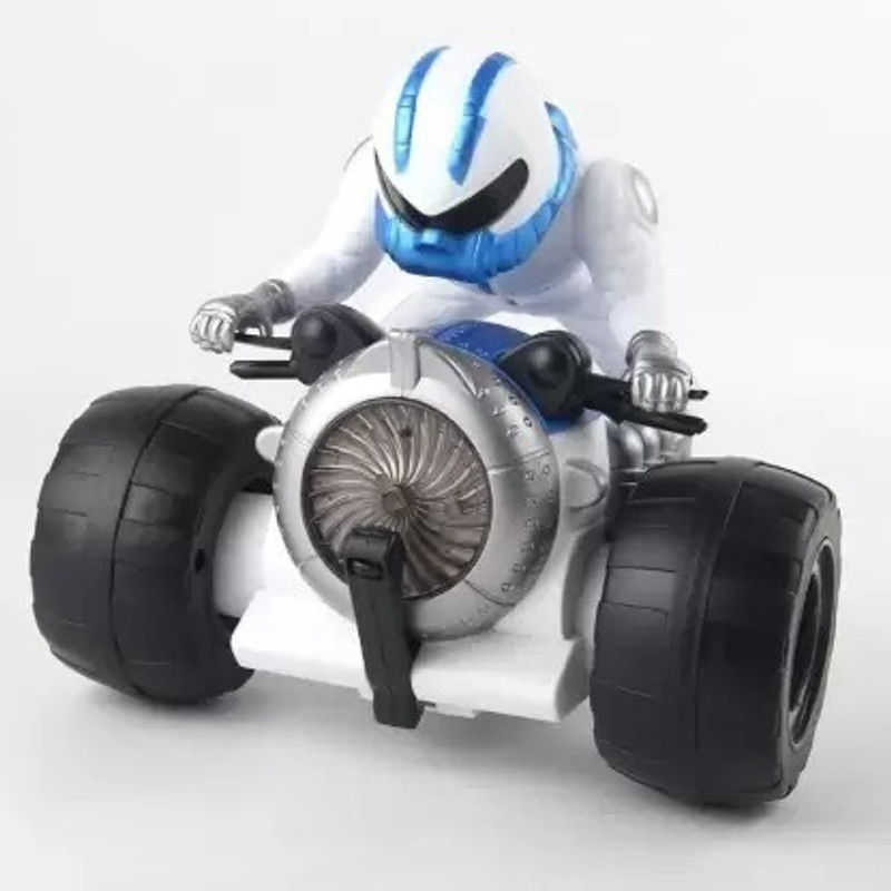 Adhira Toys Stunt Motorcycle Battery Operated Toy with Lights and Music(Multicolor)