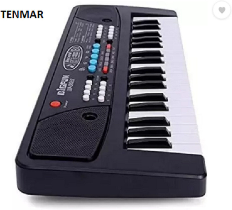 BMT Kids 37 Key Piano Keyboard with Recording ,Mic & Mobile Charger Battery Operated(Black)