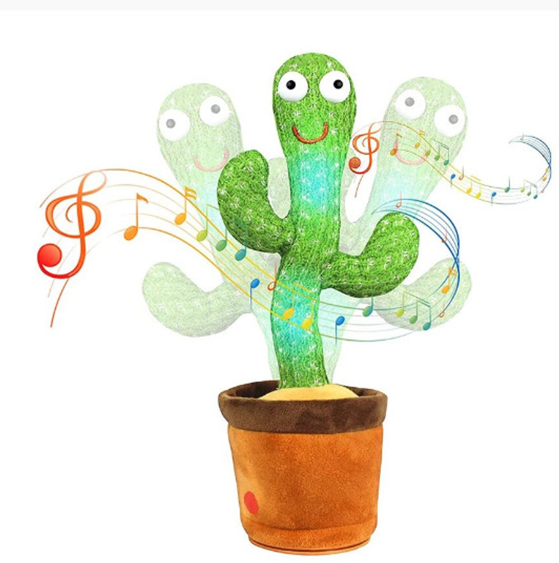 Tiny Miny Talking Toy Dancing Cactus(Green)