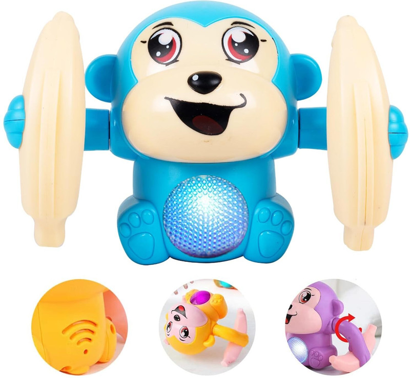 mega shine Musical, Dancing, Spinning,Rolling and Sensor musical toy(Multicolor)