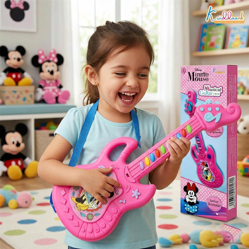 Disney Babies Musical Guitar Toy for Toddlers(Pink)