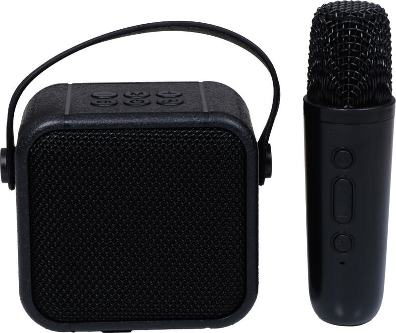 parmi Mini Karaoke Speaker with Wireless Mic – 10H Battery, AUX, TF, Bluetooth(Multicolor)