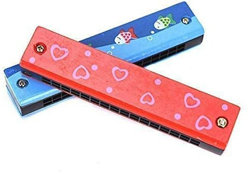 MOREL Wooden Colorful Kids Musical Instruments Toys Mouth Organ Random Color Design Morsing Instrument(1 Instruments)