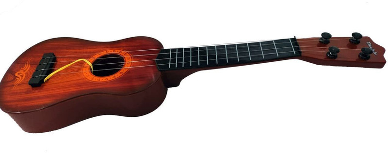GOSHOPPE ENTERPRISES Guitar Wooden Classic Design Toy for Kids, Musical Toy, Pack of 1(Multicolor)