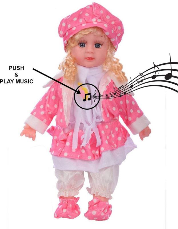 Purvaa Collection Singing Musical Baby Poem Doll Toy Looking Rhyming Babydoll(Multicolor)