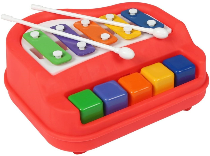 Mubco Colorful Xylophone Musical with 5 Keys 2 Sticks Keyboard Piano Toys Kids Gift(Multicolor)