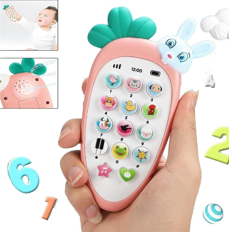 Plus Shine Mobile Phone Toys for Kids Smart Mobile Musical Sound Toys with Smart Light(Multicolor)