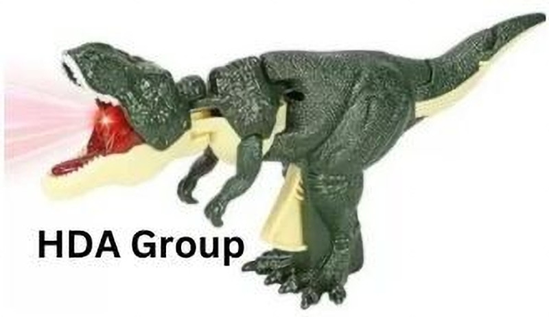 Adhira Toys New Daino Gun Gree 360 Rotating(Multicolor)
