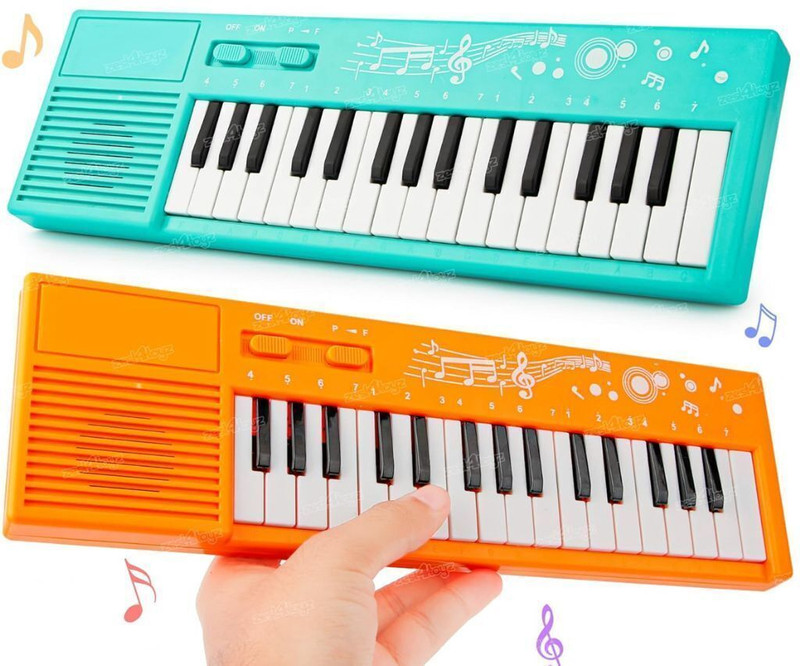 Ojimart Mini Electronic Keyboard Piano Toy with 32 Keys & 32 Melodies for Kids(Multicolor)