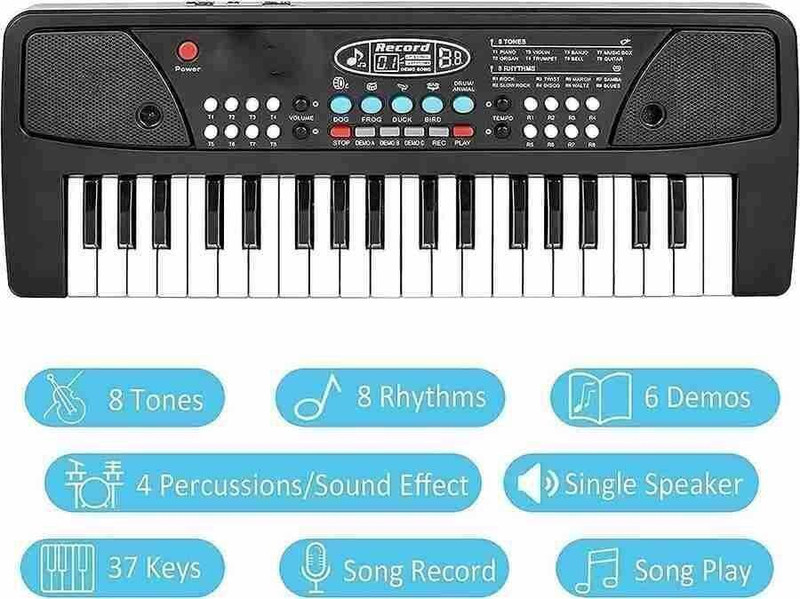 Starlight Sansar Kids Piano - Kids Piano Keyboard With Mic Gift For Kids(Multicolor)