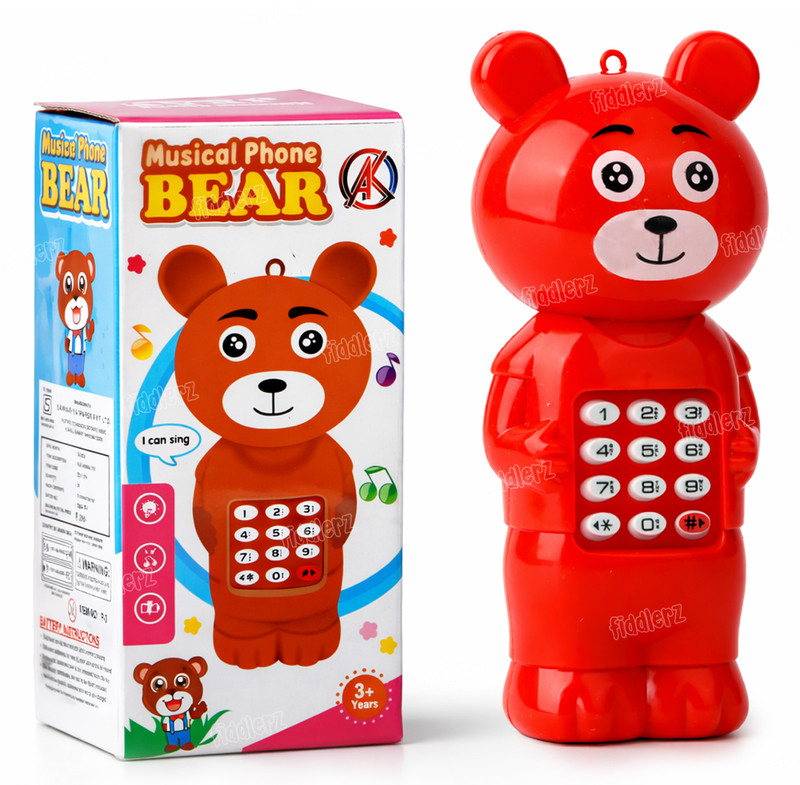 FIDDLERZ Musical Mobile Phone Toy for Kids Musical Phone Toy Toys for Kids(Red)