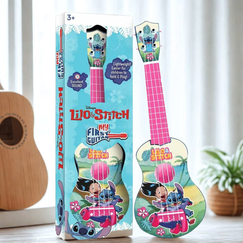 Kriiddaank Stitch Theme Guitar (Big) Musical Toy(Multicolor)