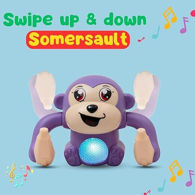 hda group 01Rolling Monkey Doll Tumble Monkey Toys For Kids Best Gift For Kids(Multicolor)