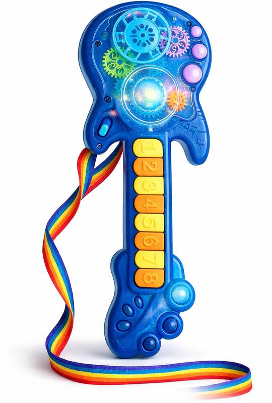 AISHITA ENTERPRISES Kids Musical Light-Up Guitar Toy for Toddlers | Interactive Sound & Music Toy(Multicolor)