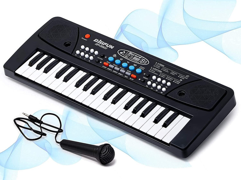 IJAYTOYS Bigfun Kids Toys Electronic Musical Instruments 37 Keys Toy Music Piano Keyboard(Multicolor)