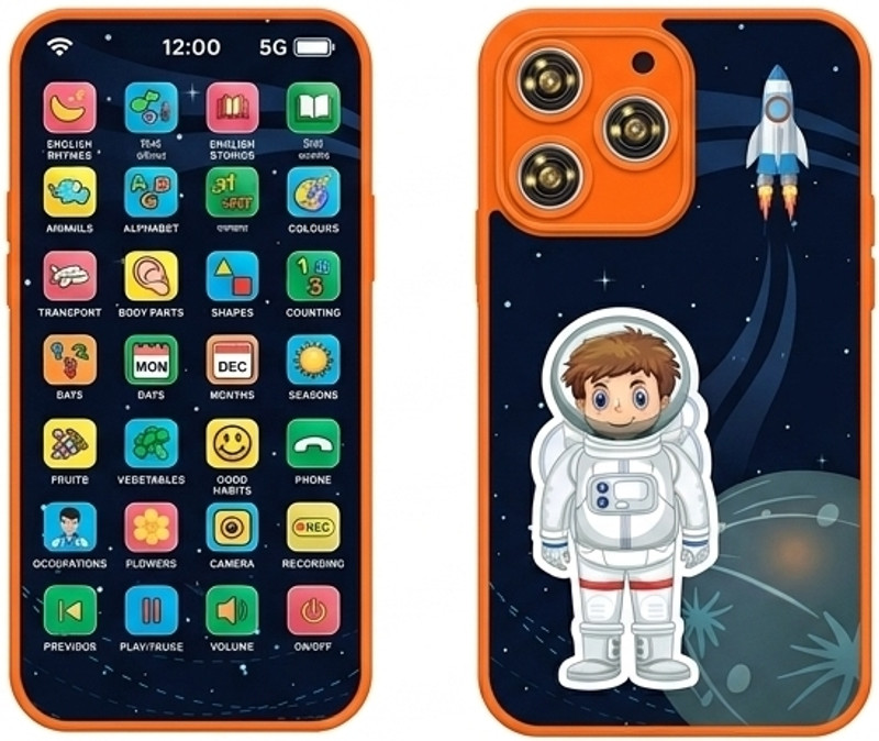 click flix Alphabets & 28 Functions Learning Mobile Phone Toy for Kids with Music(Multicolor)
