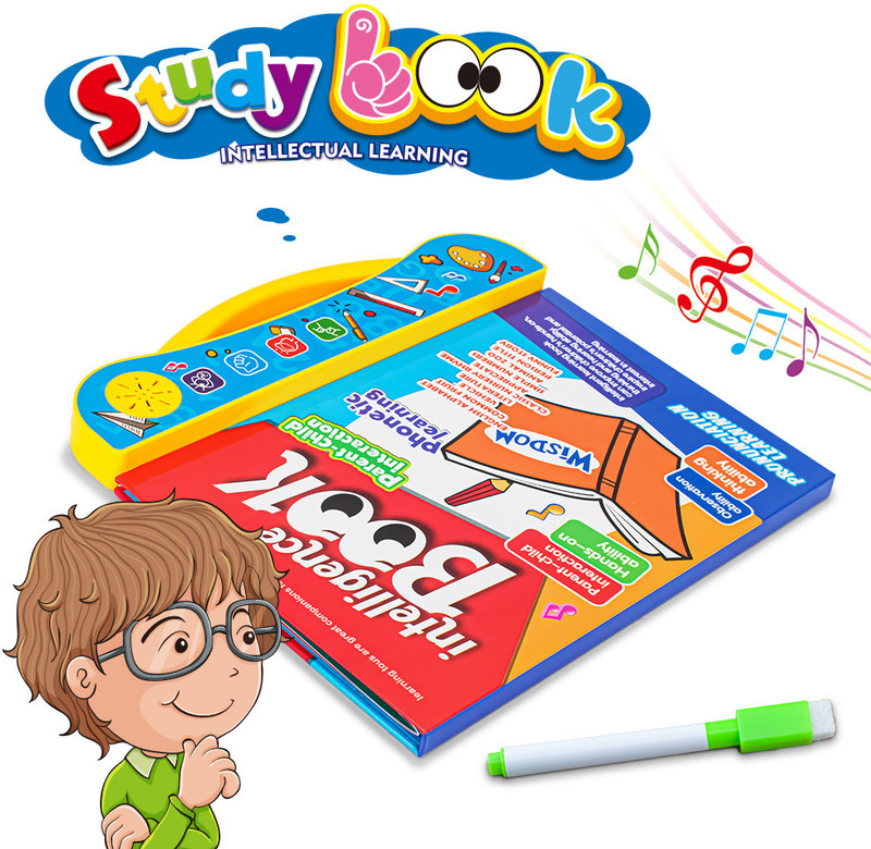 SSafe Slice ABC Musical Learning Book for Kids | Interactive Sound Educational Toy(Yellow)