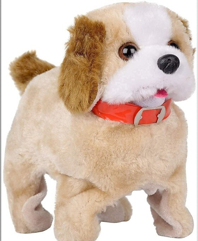 Toys World Jumping, Walking And Barking Dog Soft Toy Fantastic Puppy Battery Operated(Brown)