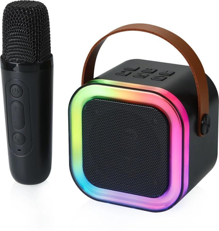 MAHADEV Toy Advance Handheld Wireless Singing Mike Multi-Function Bluetooth Karaoke Mic(Black)