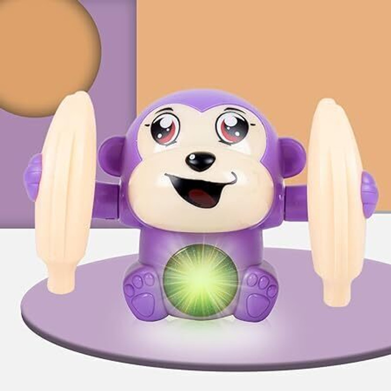 Tinywonders oice Control Monkey Toy with Musical,Dancing,Spinning(Multicolor)