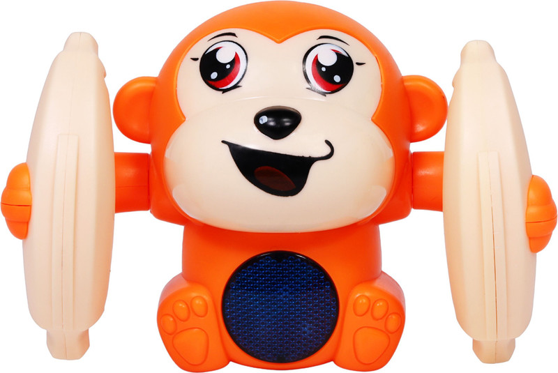 CRAFTOOTOYS Battery Operated Dancing & Musical Monkey Toy with Voice Control(Multicolor)