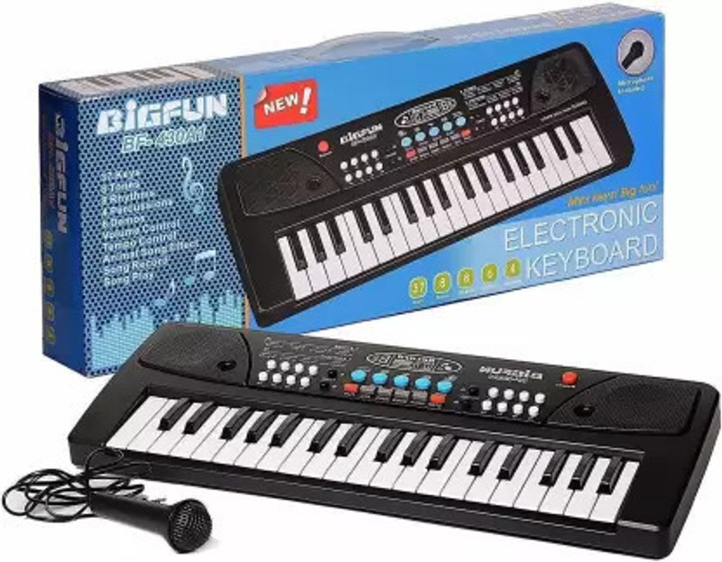 BANTAS Piano Toy Keyboard for Kids with Mic Dc Power Option Analog Arranger Keyboard(Multicolor)