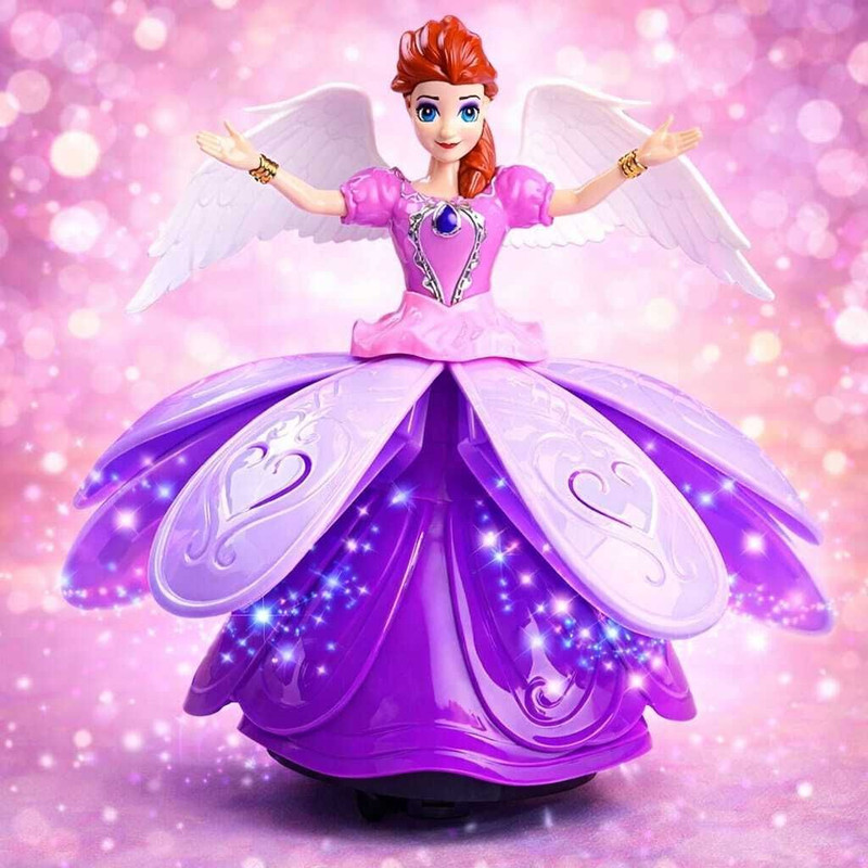 HK Toys Dancing Angel Musical Doll with Flashing Lights for Kids(Multicolor)