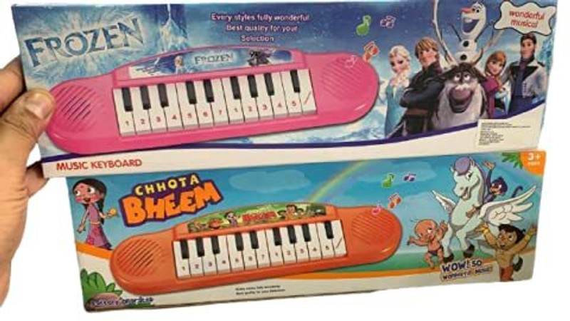 BEAUTYKINGDOM Beauty Toys Battery Operated Musical and Mini Piano Toy for Kids (Pink)(Multicolor)