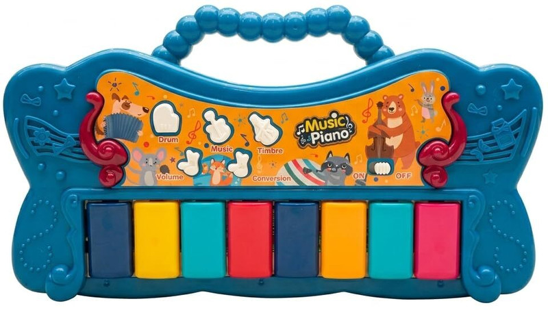 Niloni Kids Piano Keyboard Toy for Boys & Girls|Musical Learning Toy with Sound &Lights(Blue)