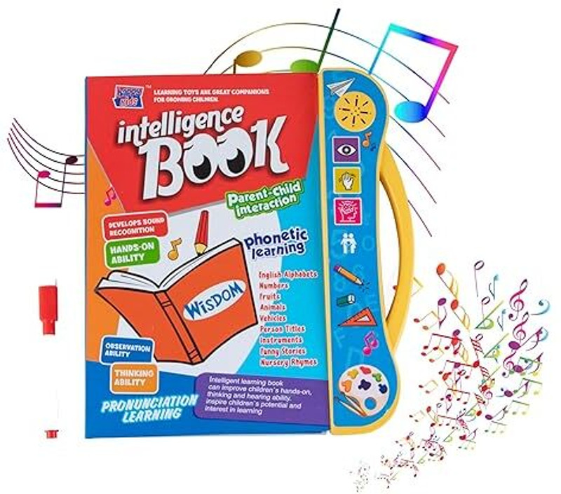 PLAYSPHERE Children's Educational Book, Musical English Phonetic Learning, for Ages 3+(Multicolor)