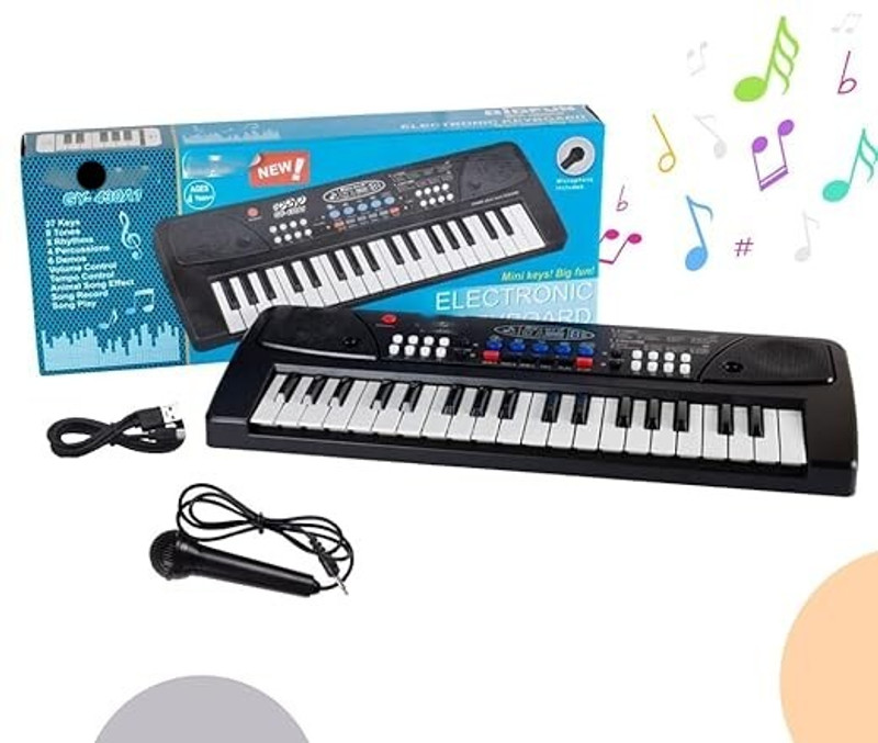 AHYRA 37 Key Piano Toy Keyboard for Boys and Girls(Black)