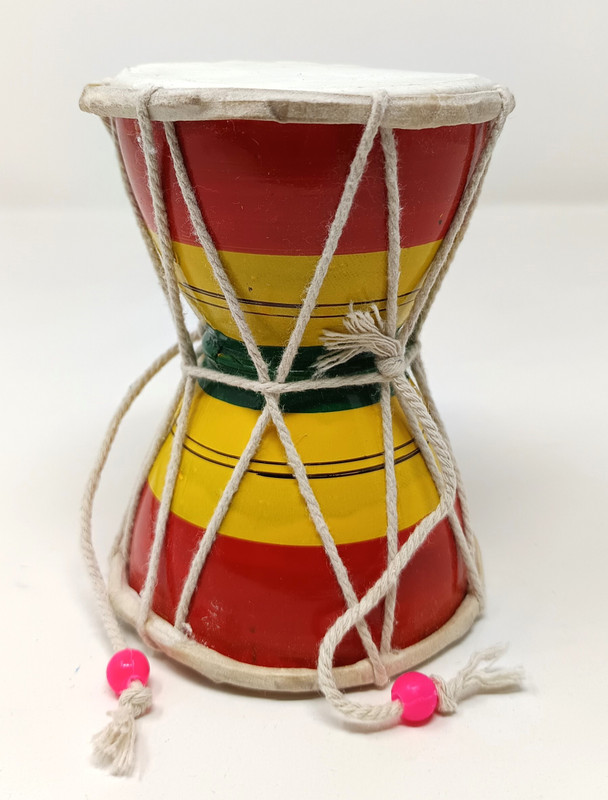 A And A Kreative A&A Kreative Box Traditional Wooden Musical Damru Toy, Handcrafted .(Multicolor)