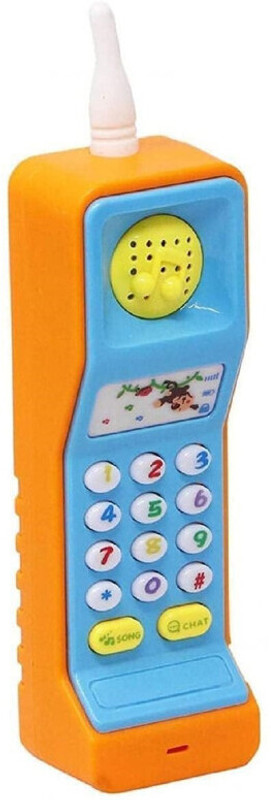 KHYALI Funny Flip Mobile Phone for Kids, Early Education Toys with Music and Light T34(Multicolor)